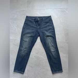 Simply Vera Vera Wang Jeans Womens 14P Blue Cotton Denim Faded Stretch